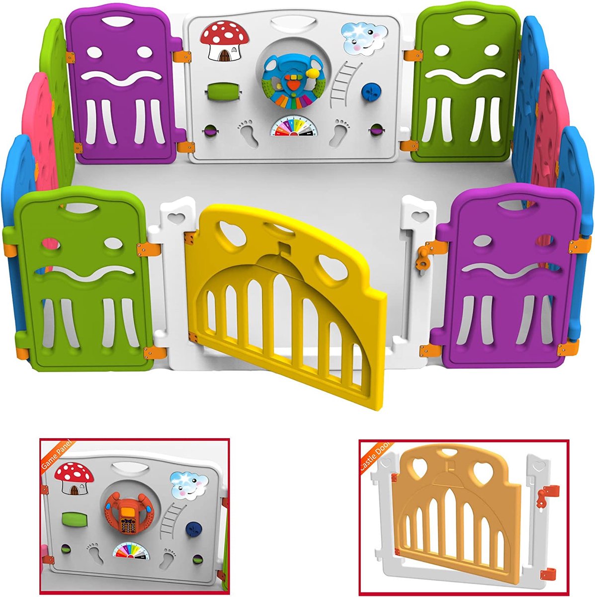 Goedkoopste baby grondbox -Babybox, speelplaats, groot activiteitencentrum met antislip
