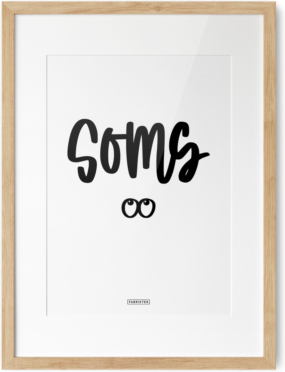 Fabrikten Tekstposter Soms - A3