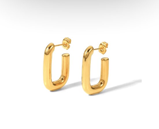 Oorbellen - Yehwang - Goud - Statement oorbellen - Stainless steel sieraden