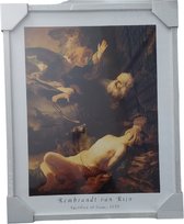 Rembrandt van Rijn - Sacrifice d'Isaac - Peinture 40 x 50 cm