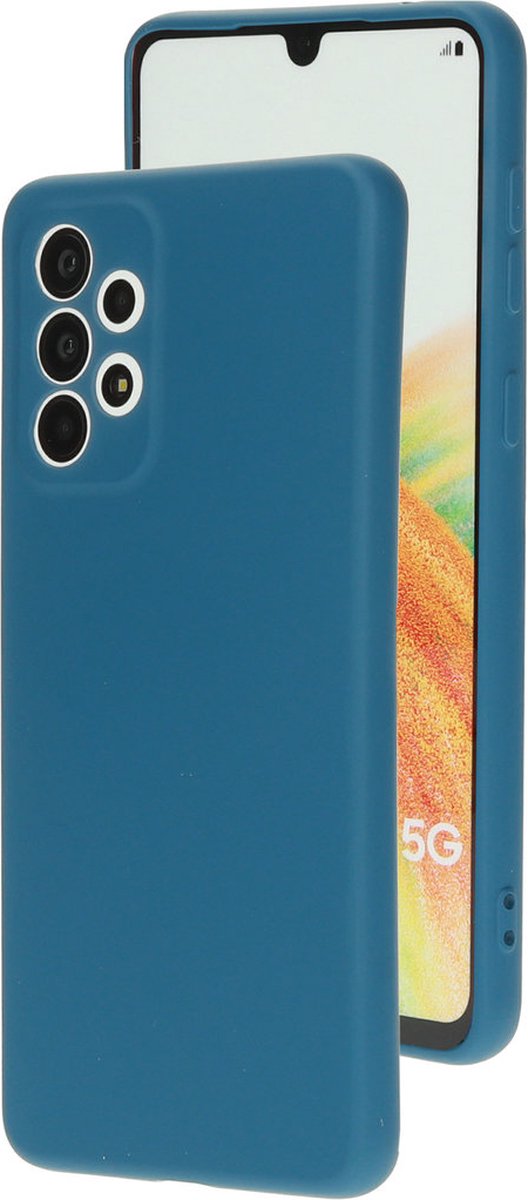 Samsung Galaxy A33 5G Hoesje - Siliconen - Blauw - Mobiparts