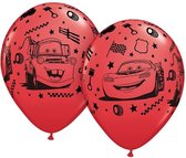 Disney Cars - Mc Queen - Ballonnen - Feestballonnen - 30cm - 6 Stuks - Rood - Latex - Kinderfeest - Versiering - Verjaardag.