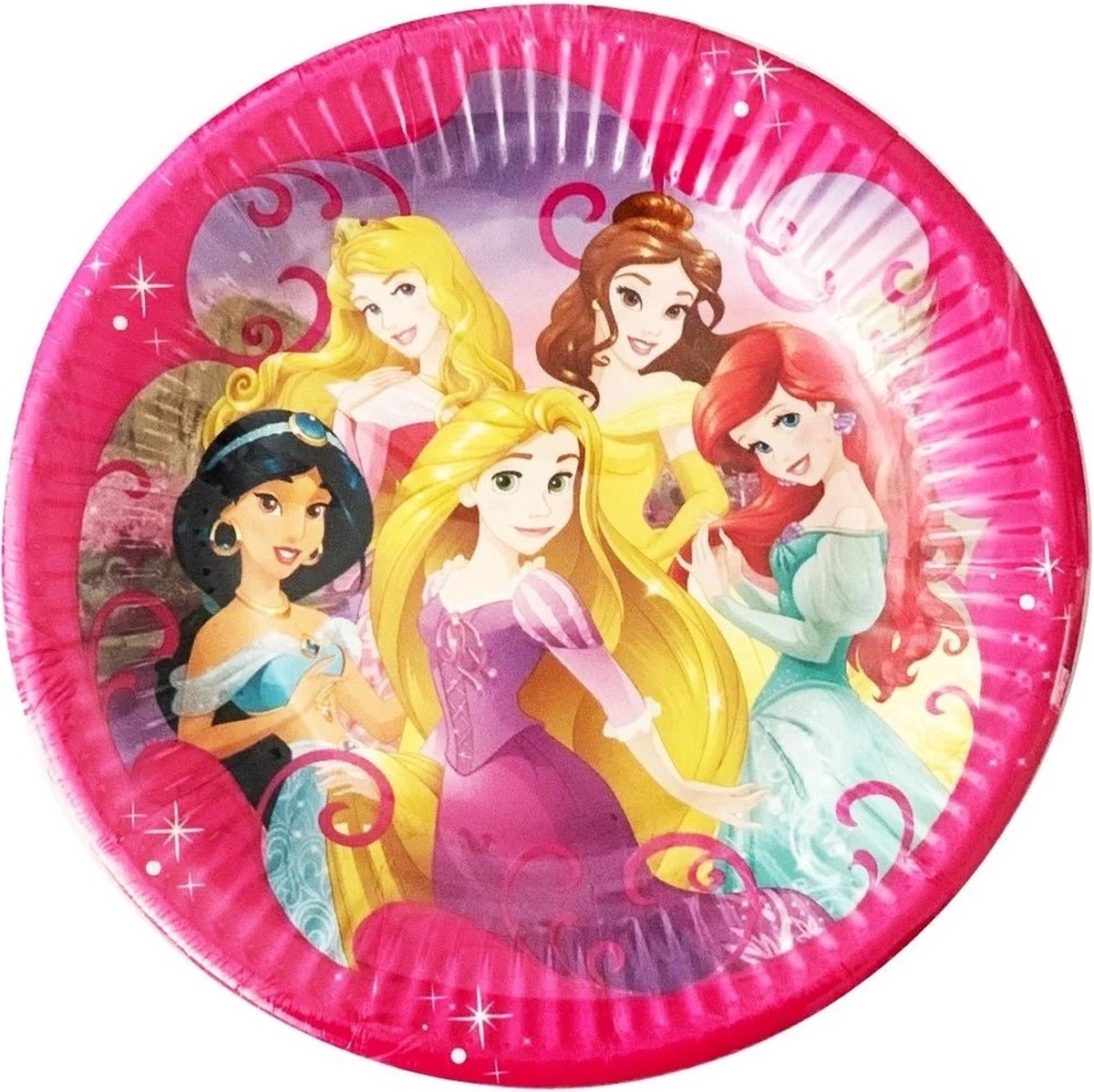 Procos - Disney Princess - Bordjes - Taartbordjes - Feestbordjes - party bordjes - Karton - 20cm - 8 Stuks.