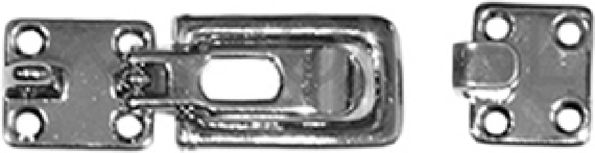 Bakskistsluiting 75 x 28 mm RVS-316