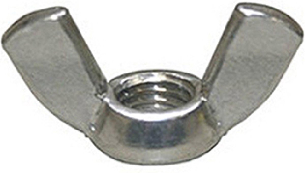 Vleugelmoer rvs a2 m12 ( a 50 st )