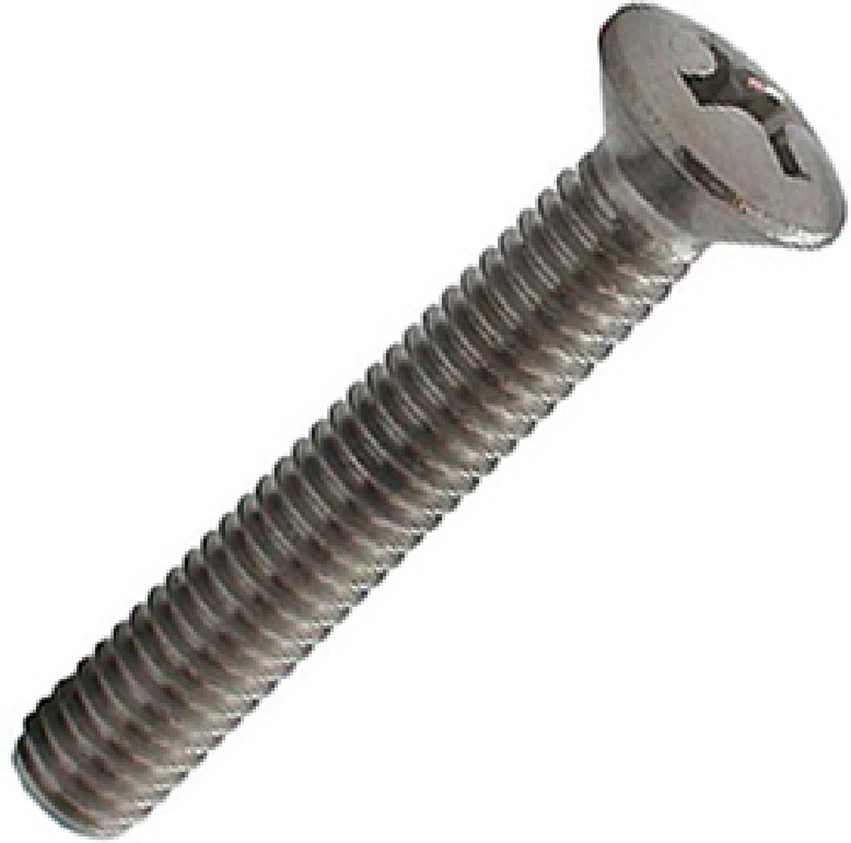 SECCARO Verzonken Schroeven M4x5 Mm – 20 Stuks, Roestvrij Staal V2A A2, DIN 965, Kruiskop PZ, Volle Schroefdraad