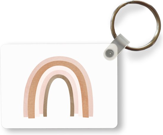 Porte-clés - Abstrait - Art - Arc-en-ciel - Motif - Cadeaux - Plastique