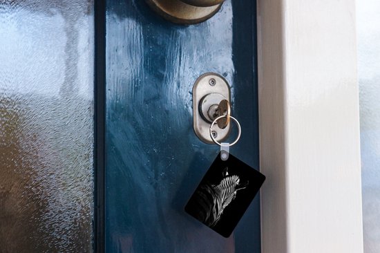 Porte-clés - Zebra - Animal - Zwart et blanc - Animaux sauvages - Cadeaux à distribuer - Plastique