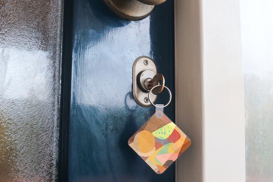 Porte-clés - Cadeaux à distribuer - Abstrait - Art - Arc-en-ciel - Pastel - Plastique