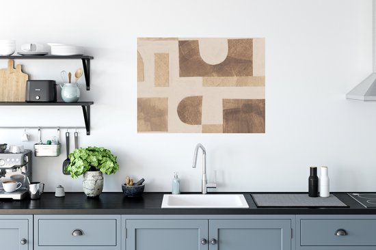 Stickers muraux - Film autocollant - Abstrait - Puzzle - Formes - Couleurs - 80x60 cm - Film adhésif - Stickers muraux Chambre d'enfant - Papier peint autocollant - Papier peint autocollant - Film autocollant