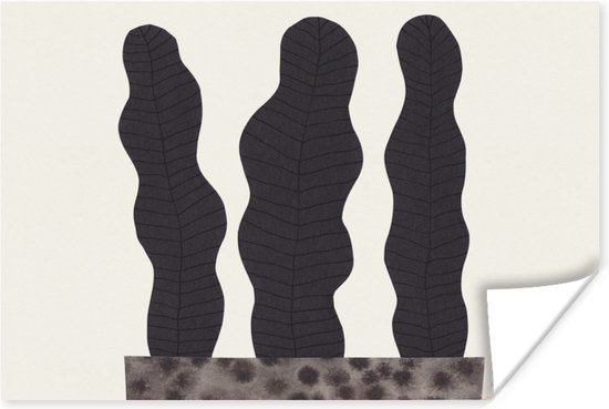 Poster Vaas - Planten - Bloemen - Pastel - 120x80 cm