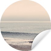 WallCircle - Stickers muraux - Cercle de papier peint - Plage - Nature - Paysage - Mer - 30x30 cm - Cercle mural - Autocollant - Autocollant de papier peint rond