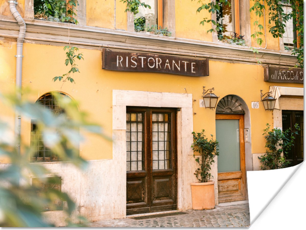 Rome - Restaurant - Geel - Planten - Deur