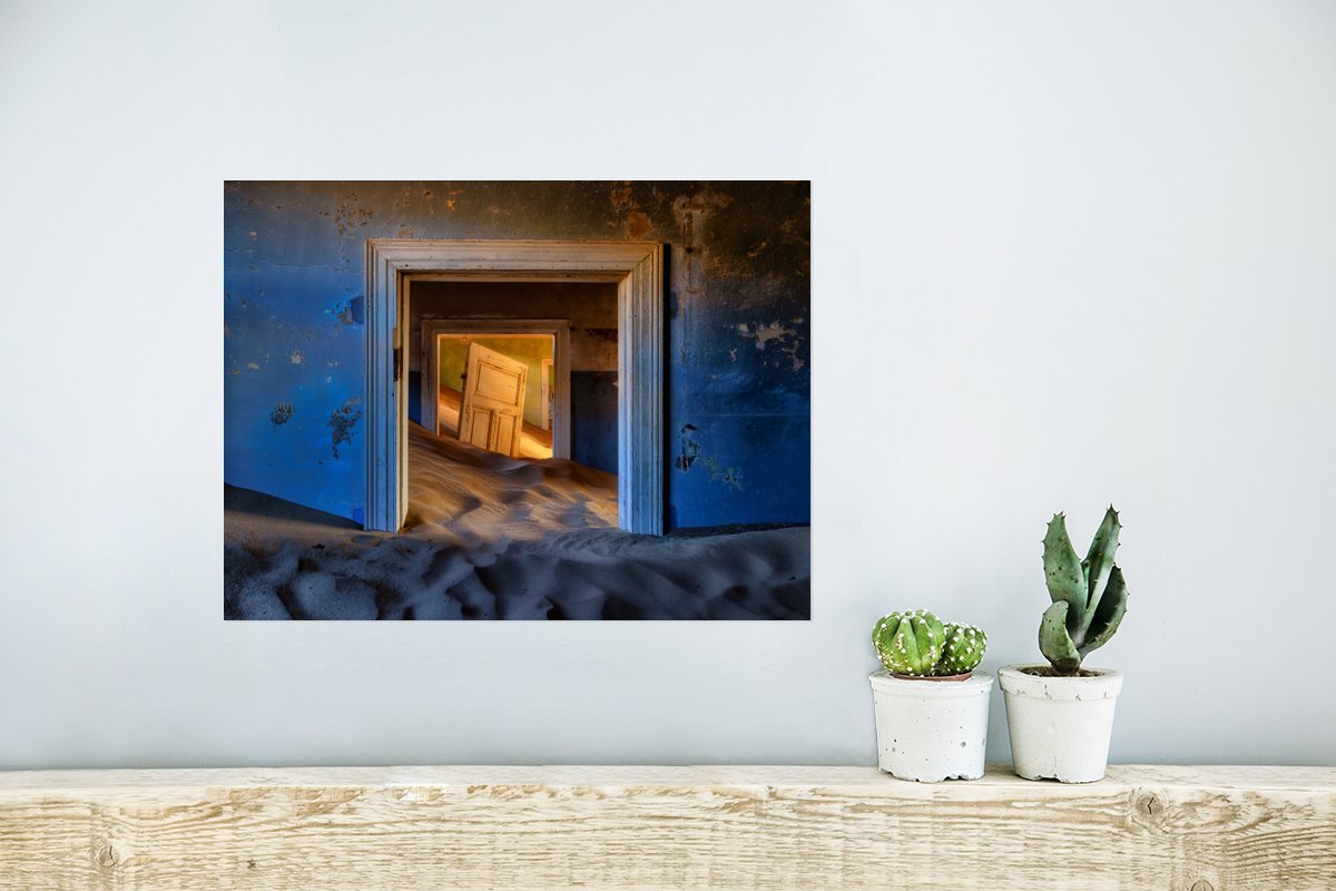 Zand - Blauw - Deur - Architectuur
