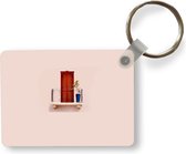 Porte-clés - Porte - Rouge - Pastel - Architecture - Cadeaux à distribuer - Plastique