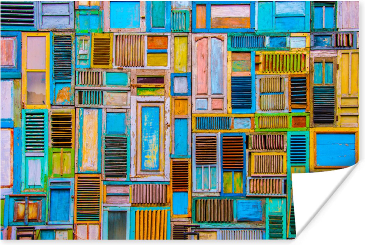 Deuren - Blauw - Abstract - Architectuur - Neon