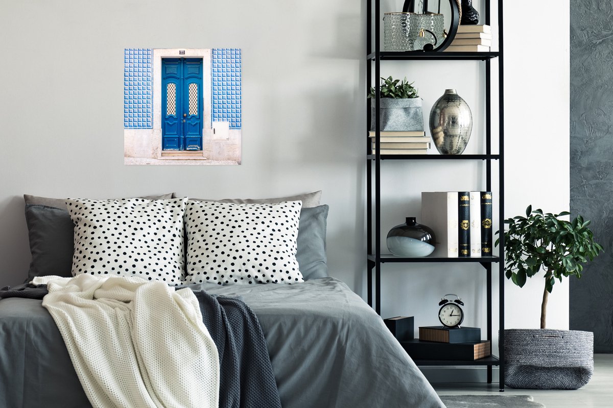 Blauw - Deur - Hout - Architectuur