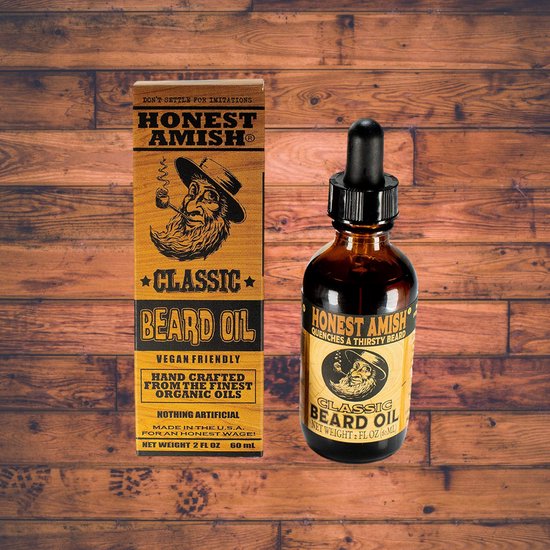 Honest Amish Classic Beard Oil bol