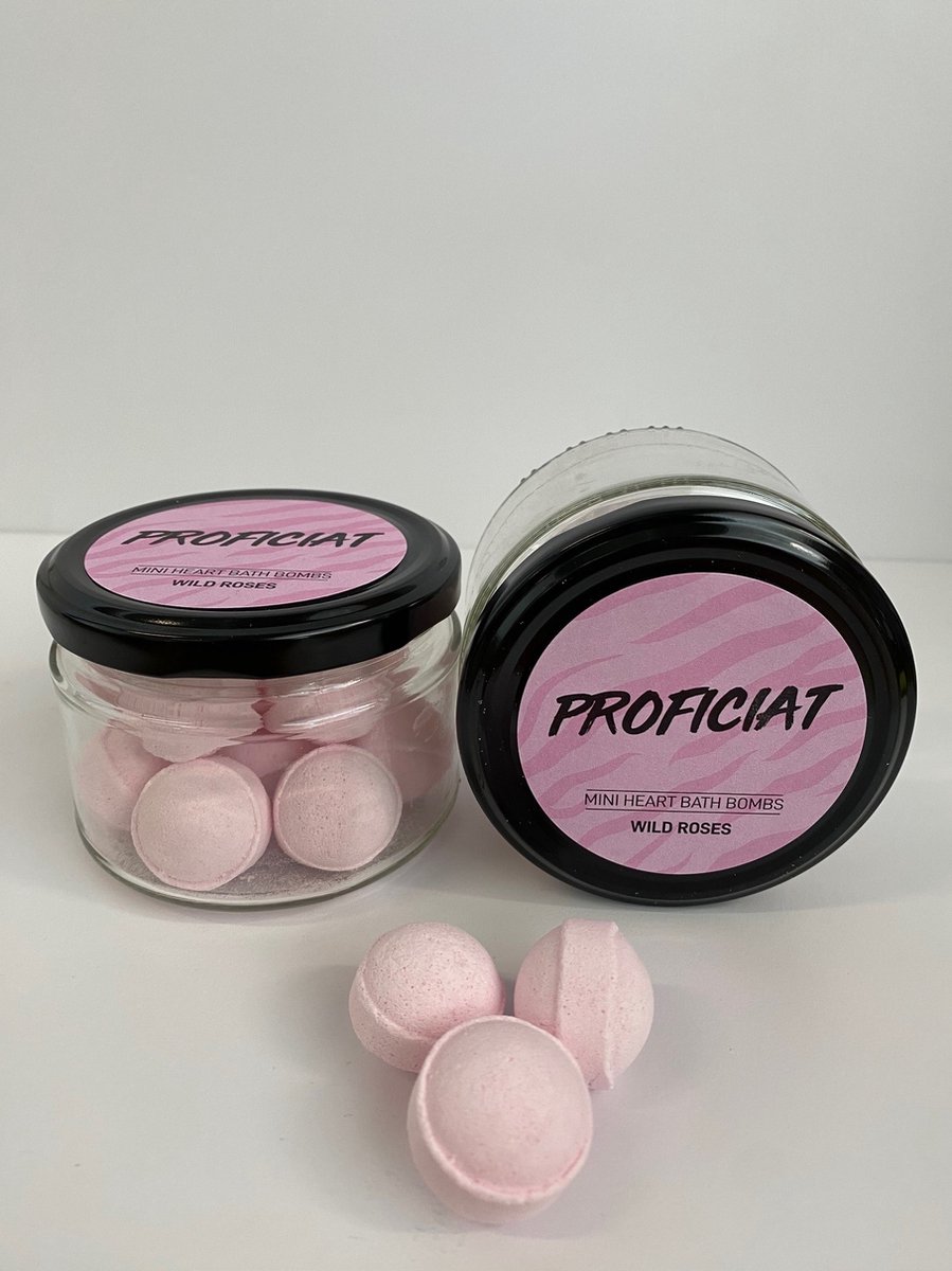 Goedkoopste Mini bath bombs in glazen potje Proficiat
