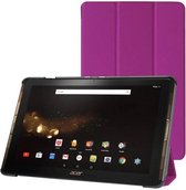 Acer Iconia Tab 10 A3-A40 Tri-Fold Book Case Paars