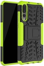 Schokbestendige Back Cover - Huawei P20 Pro - Groen