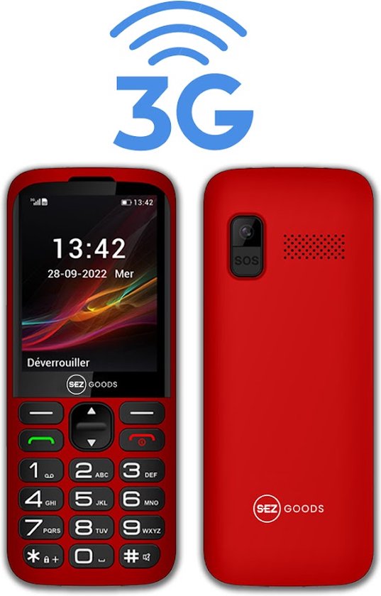 Senioren Telefoon Grote Toetsen - Senioren Mobiele Telefoon 4G - Senioren GSM - Simlock Vrij - Senioren Mobiele Telefoon 3G