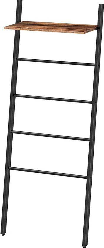 Foto: Handdoekrek ladderplank met 5 laags handdoekladder stevige badkamerstandaard industri le stijl eenvoudig te monteren voor woonkamer slaapkamer badkamer vintage ebf73cj01