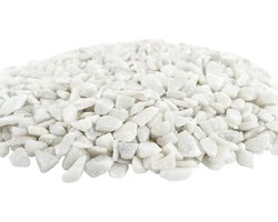 Deco Stenen 9-13mm - WIT - Bodembedekking voor Bloempotten en Plantenbakken - 1KG