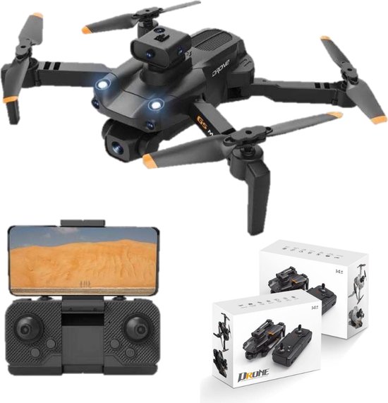 Drone G5 MAX – Drone met Camera – 4K Ultra HD Camera - Drone met Obstakelvermijding – Tot 60 Minuten Vliegtijd – Drone met GPS – Geen vliegbewijs nodig – Incl. Draagbare Tas & 3 Accu’s