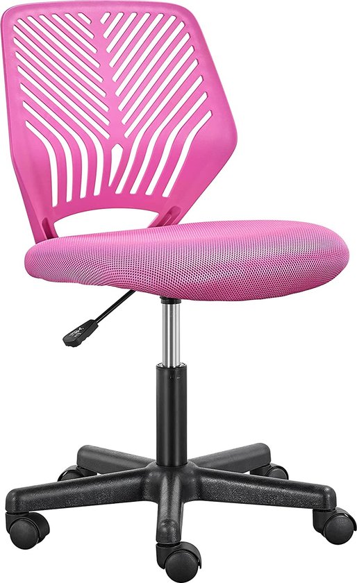 Chaise de bureau, sans accoudoirs, chaise pivotante avec dossier, chaise de  travail,... | bol.com