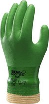 Showa 600 PVC Groen Tricot Manchet Werkhandschoenen - Maat M