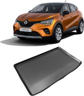 Kofferbakmat - kofferbakschaal op maat voor Renault Captur vanaf 2019 - hoogwaardig kunststof - waterbestendig - Kofferbak mat - gemakkelijk te reinigen en afspoelbaar