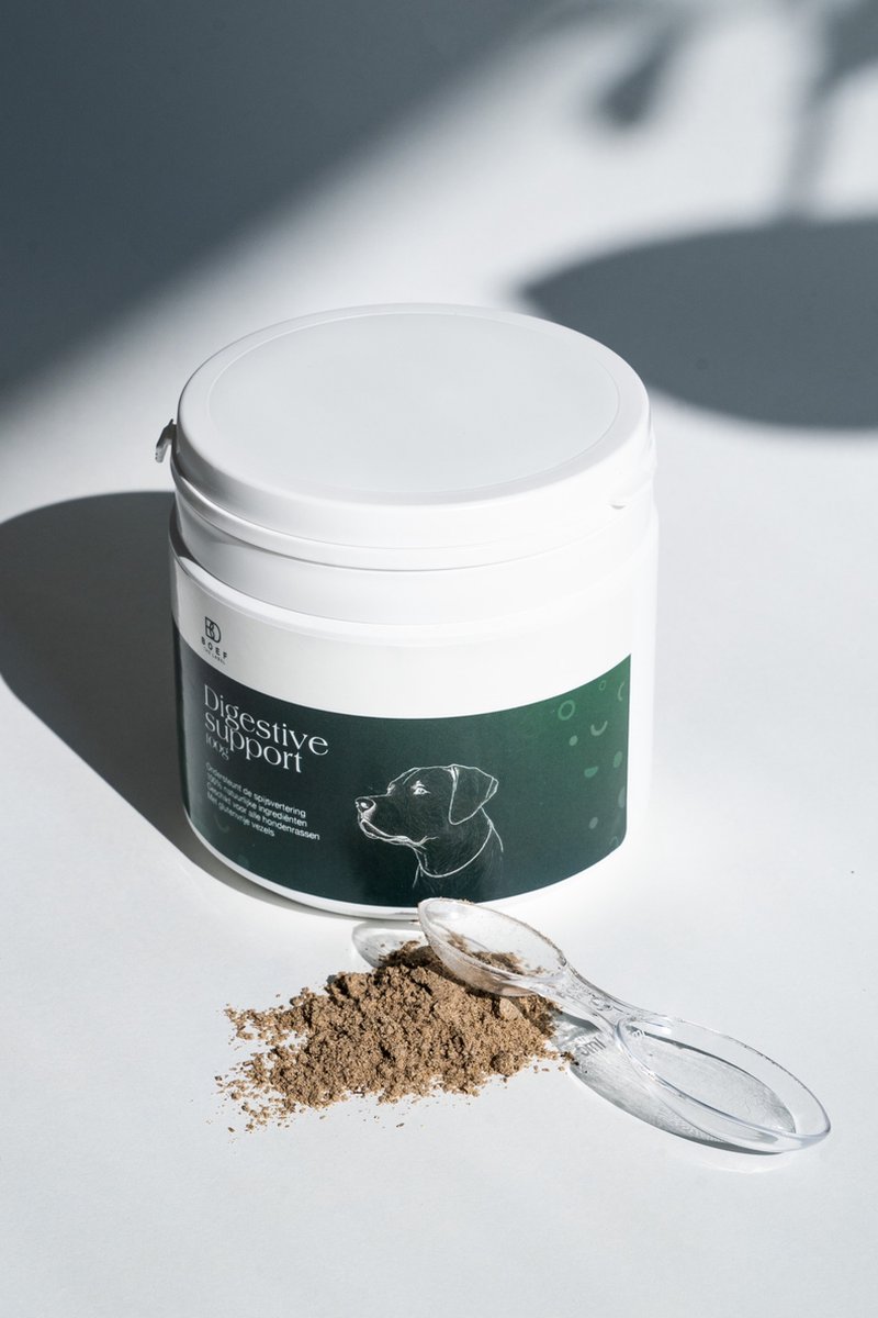 Boef the label Digestive Support 100gr - Honden supplementen - Prebiotica - Ondersteuning bij ontlasting of stimuleren van de darmen - Darmbacterieën - Hondensupplement