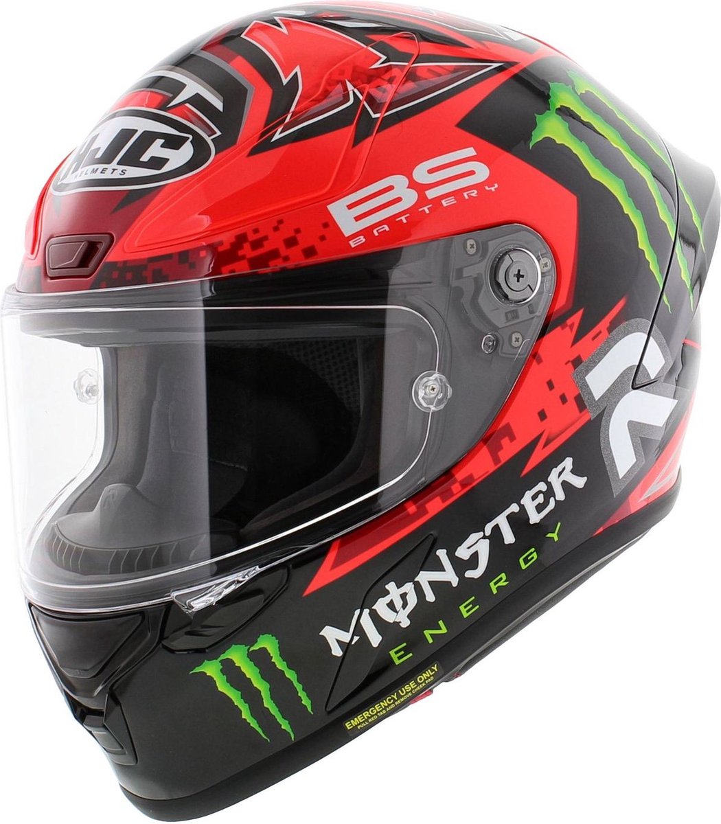 HJC RPHA 1 Fabio Quartararo Replica Rood Zwart Integraalhelm Maat L Helm