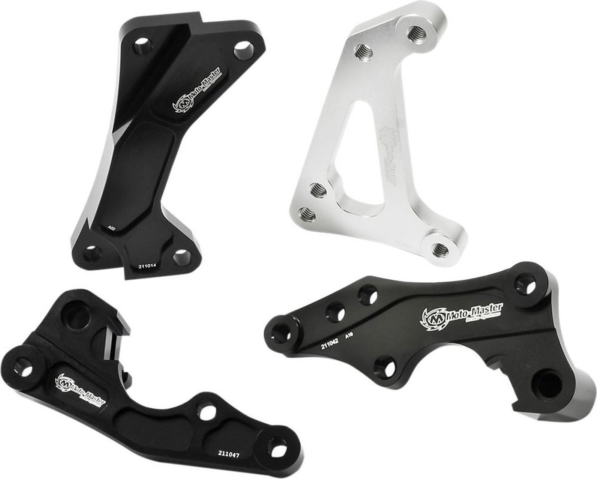 Moto-master Supermotard Racing 320 Mm Cannondale/honda 211018 Relocatiebeugel Remklauw Zwart