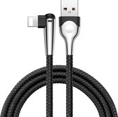 Baseus MVP 1m 2.4A Nylon mobiele USB A tot 8-pins Data Sync-laadkabel indicatielampje, voor iPhone XR / iPhone XS MAX / iPhone X & XS / iPhone 8 & 8 Plus / iPhone 7 & 7 Plus / iPho