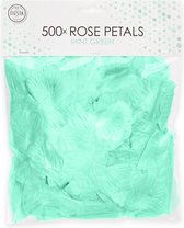 500x Rozenblaadjes Mint Groen - Feest Thema Bruiloft Rozen