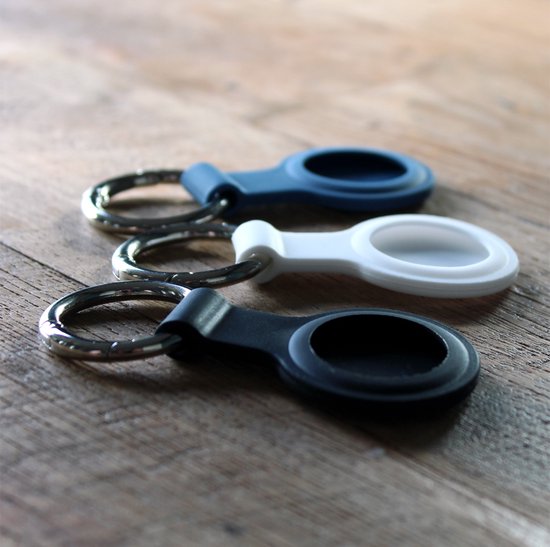 AirTag Sleutelhanger Houder – 3 Stuks – siliconen AirTag Hoesje – GPS Tracker Accessoires voor sleutels, koffer