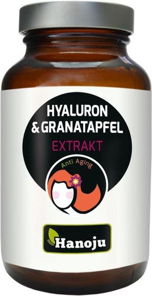 Hanoju Hyaluronzuur granaatappel extract 90 vcaps