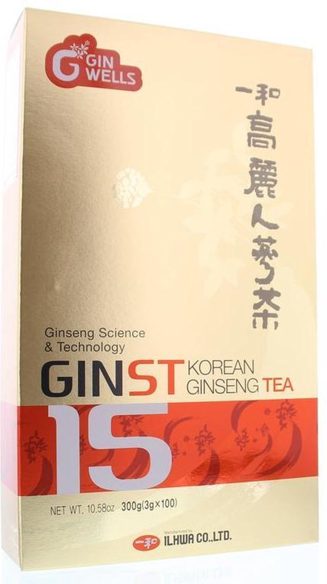 ILHWA - GINST15 - Korean Ginseng Thee - 100 zakjes