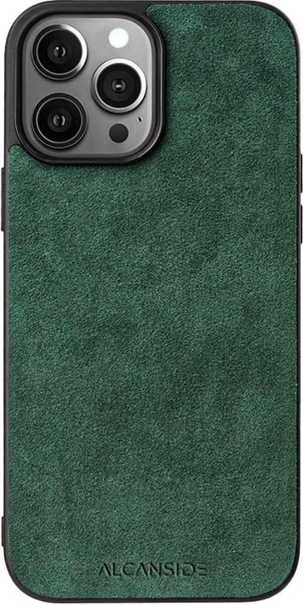 iPhone 13 Pro - Alcantara Back Cover - Midnight Green