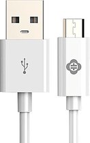 TOTUDESIGN 1m 2.1A Micro USB naar USB Data Sync snellader kabel, voor Galaxy S7 & S7 Edge / LG G4 / Huawei P8 / Xiaomi Mi4 en andere smartphones (wit)