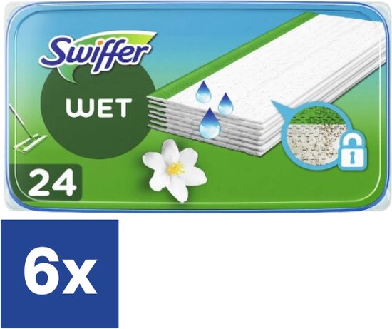 Swiffer Lingettes Humides Pour Sol, 48 Lingettes Nettoyantes (2 x