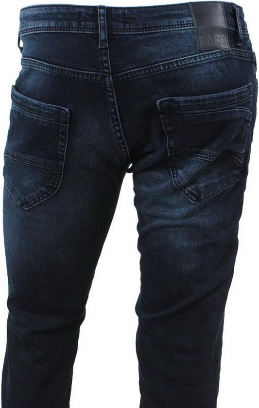 Cars Jeans - Heren Jeans - Heren - W38 X L34 - Zwart - Katoen - Blast-blue.blac