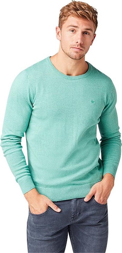 Tom Tailor - Heren Trui - Ronde Hals - Mint Groen | bol.com