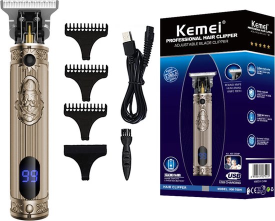 Tendeuse a cheveux Rechargeable Finition 0 kemei km-700B - Hanoutdz