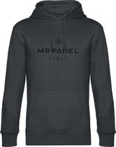 Mr Padel Italy - Donkergrijze Hoodie Maat M - Unisex hoodies met capuchon