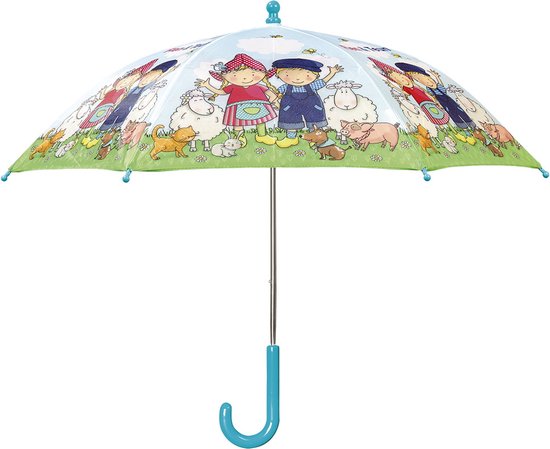 Fien en Teun paraplu, doorsnede 66 cm kinderparaplu - Bambolino Toys