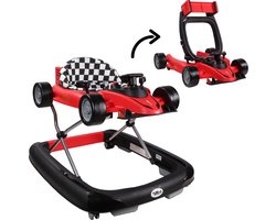 Product: Tryco F1 Racer Loopstoel - 2-in-1 Loopstoel en Loopwagen - Rood - Met Geluid, van het merk 