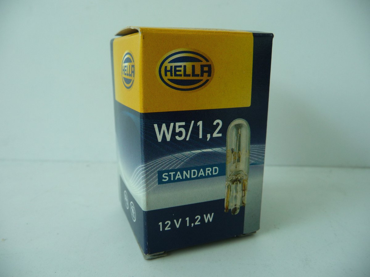 Hella steeklamp W5/1.2 wit 10 stuks